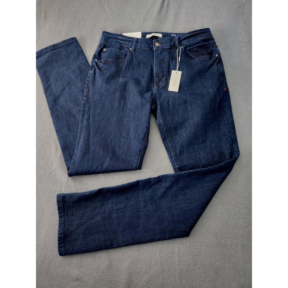 Warp + Weft Jeans AMS Amsterdam Slim Performance Stretch Mid Rise Men 35x34 NEW